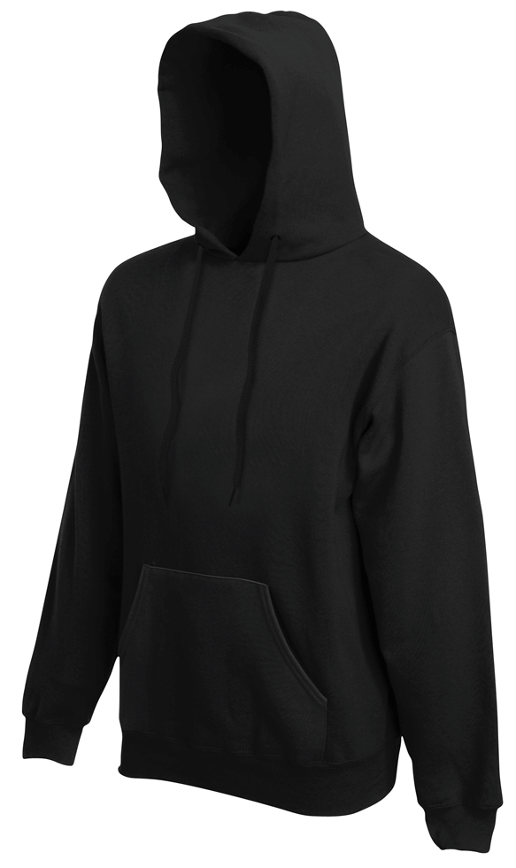FRUIT OF THE LOOM BLUZA z KAPTUREM Hooded Black L Rozmiar L