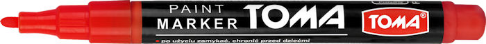 Marker olejowy TOMA TO-441 Cienki Czerwony 115274