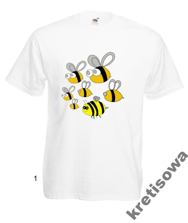 

Kolorowe Koszulki Pszczoła Honey Miód Wzory