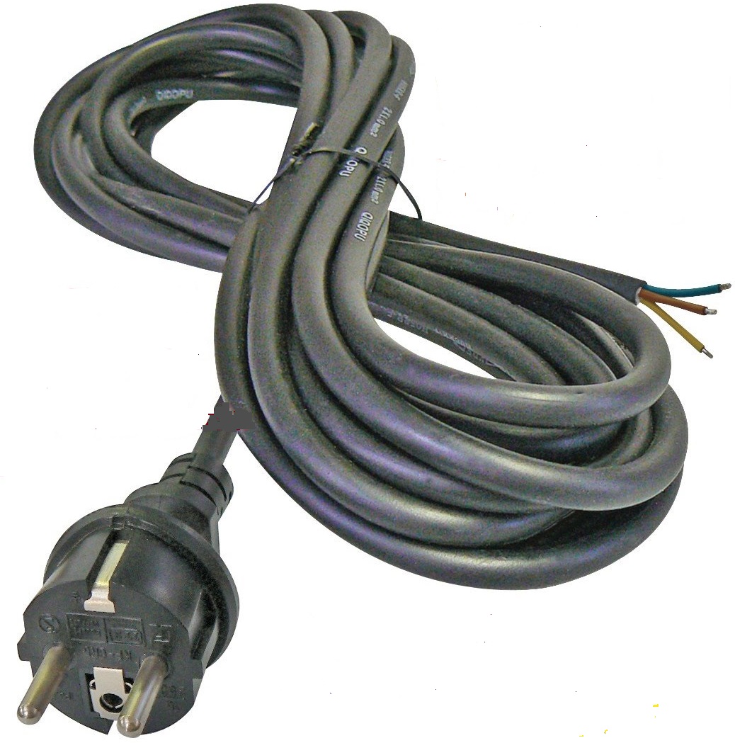 Připojovací kabel s gumovou zástrčkou H05RR-F 3x2,5 5 metrů S03450 Emos