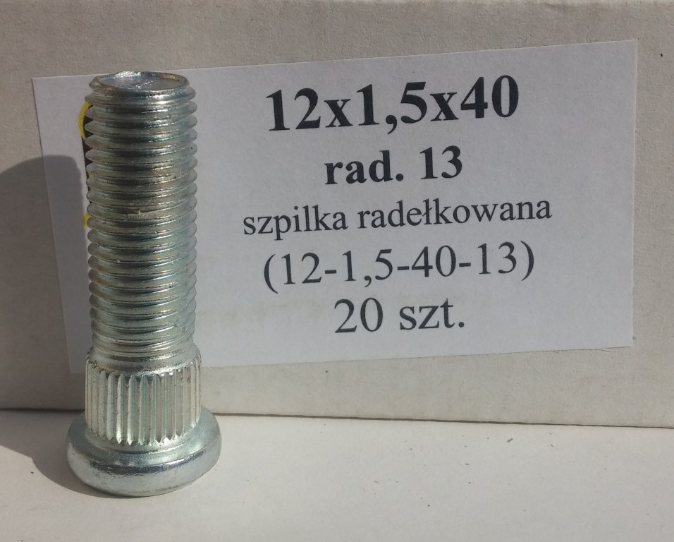 

Szpilka 12x1,5x40 rad.13