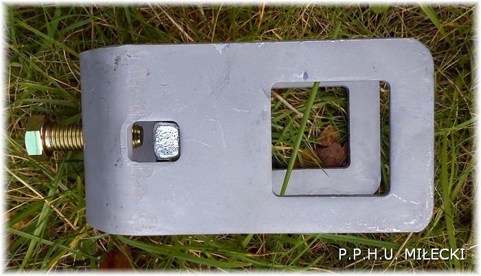 Obejma rolki podpory bocznej 40x40 przyczepy rolka Marka Brenderup