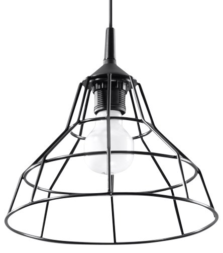 

Lampa Sufitowa Wisząca Anata 25CM Czarna Sollux 04