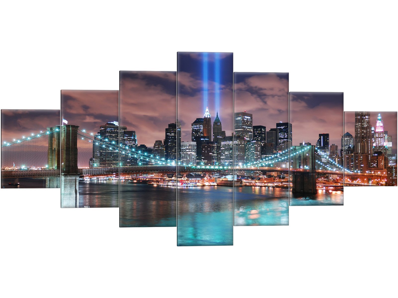 

Obraz Miasto Nocą 210x100 Nowy York Jork Manhattan