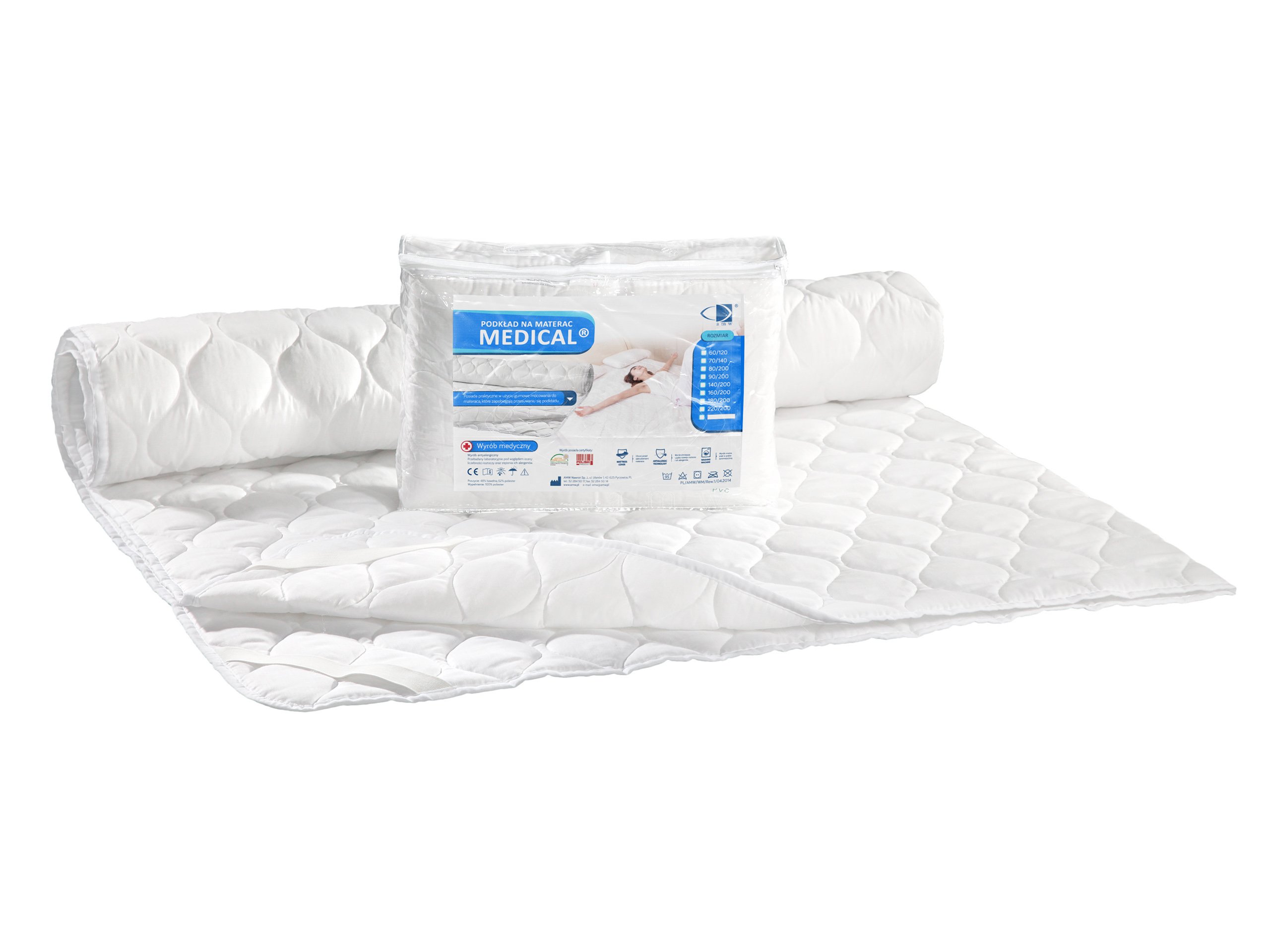 ГРУНТ НА МАТРАС ПРОТЕКТОР 140х200 AMW MEDICAL