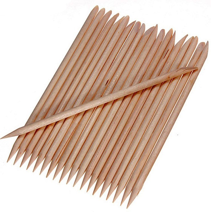 10szt PATYCZKI DWUSTRONNE Z DREWNA manicure pedicure Do Skórek Ozdób Hybryd EAN (GTIN) 5905965213425