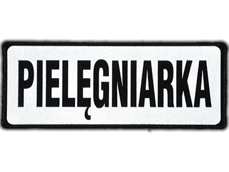 

Emblemat Pielęgniarka odblaskowy na rzepie 13x5 cm