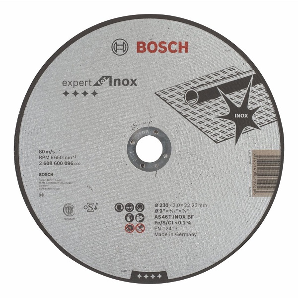 

Bosch Tarcza Korundowa Do Metalu Inox 230 x 2,0 mm