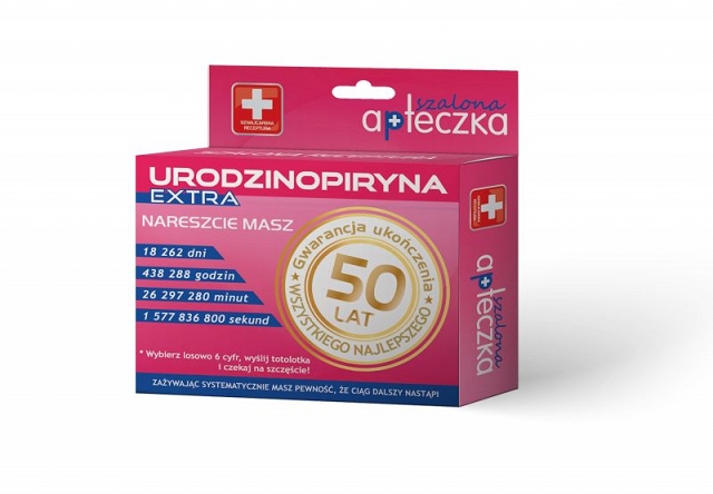 

zabawne tabletki 50 urodziny dla kobiety