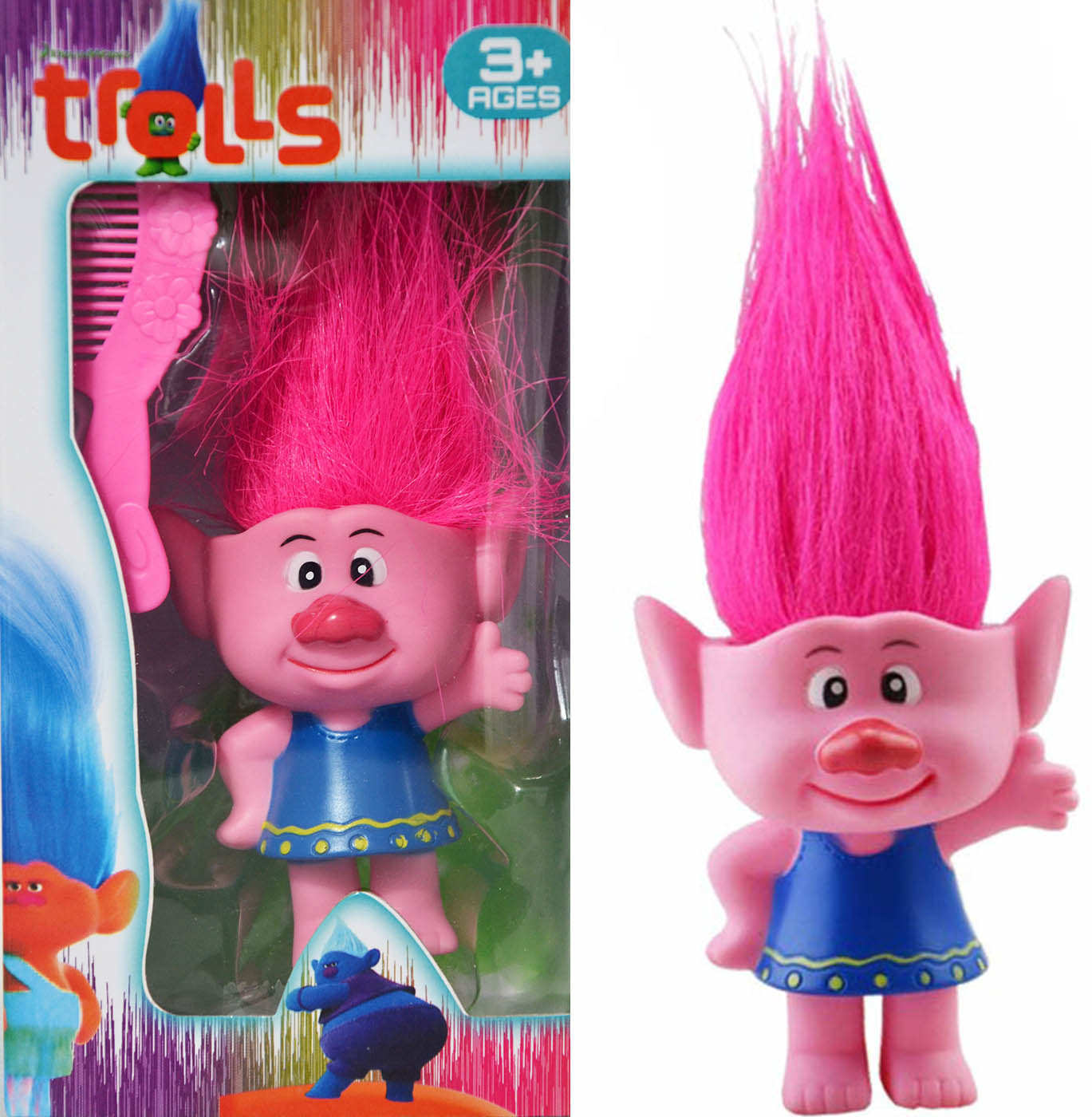 

Duża Figurka Poppyy Do Czesania Trolle
