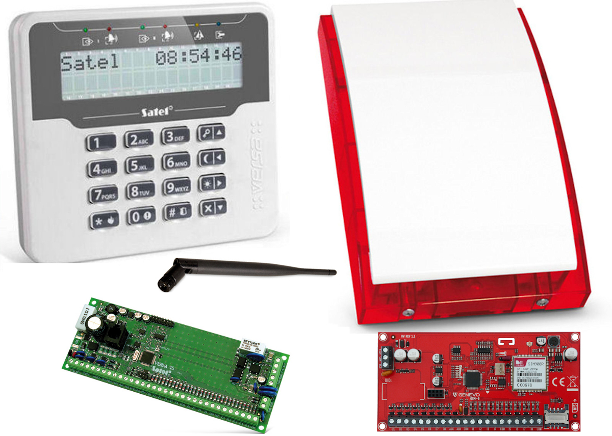 ALARM SATEL VERSA-15 LCDM-WH GSM GPRS SMS ANDROID