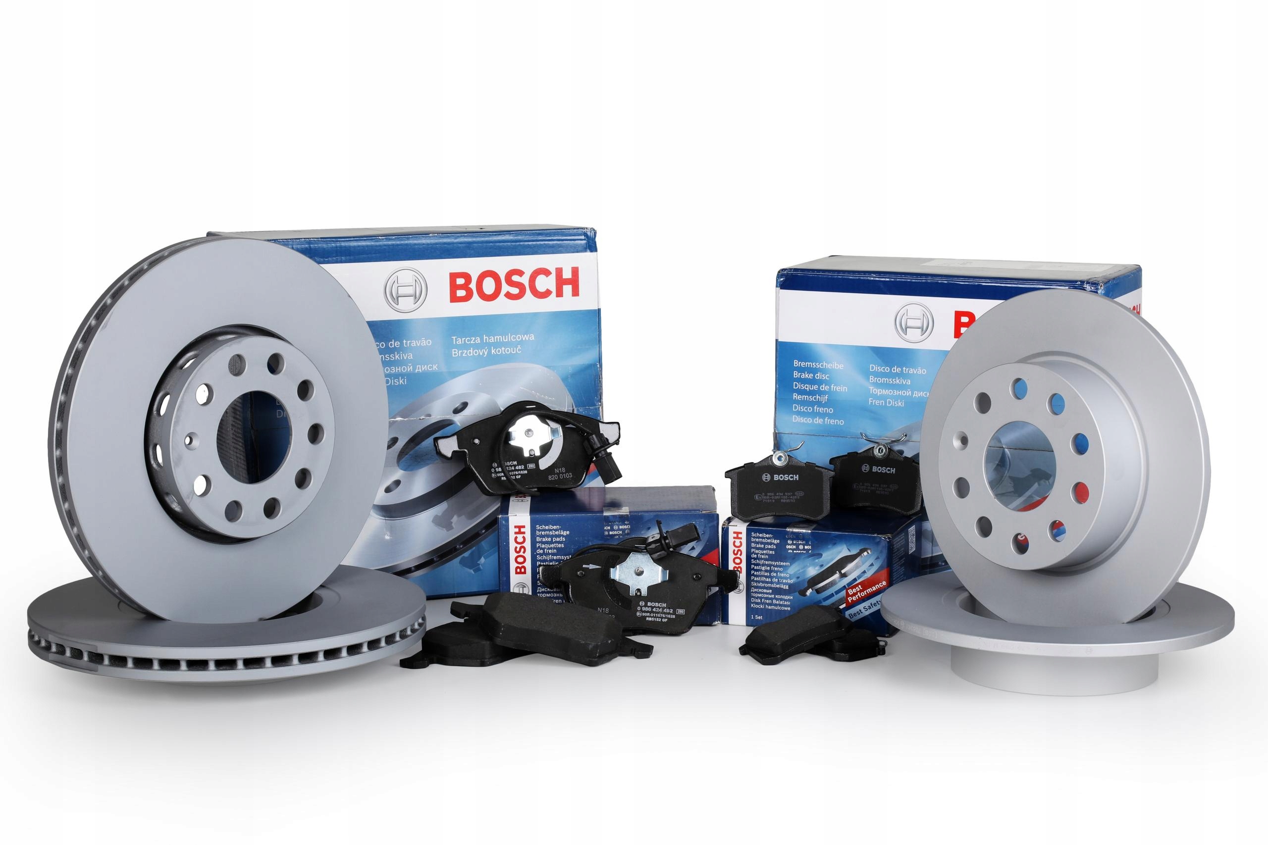 

Bosch Tarcze+Klocki Przód+Tył Vw Golf V VI Plus