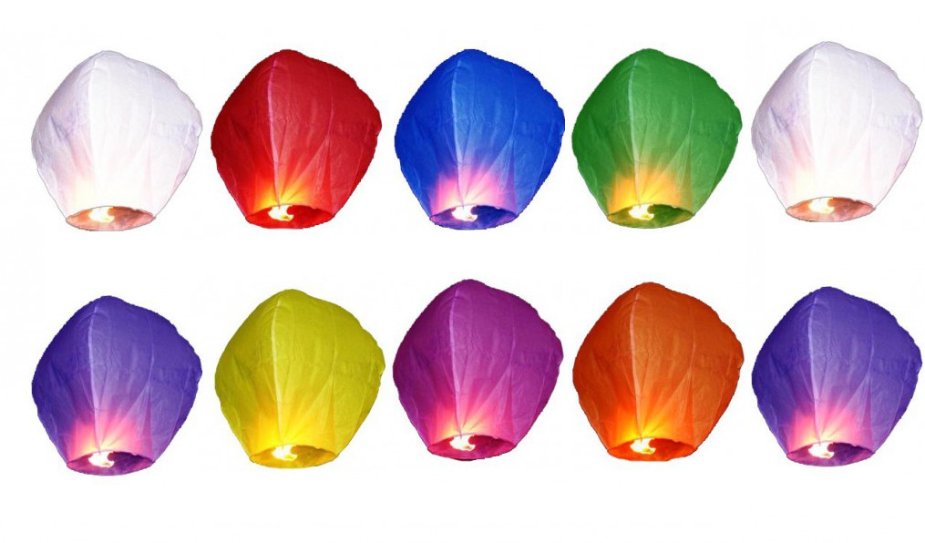 

Lampion Szczęścia Lampiony Wesele Zestaw 10 Sztuk