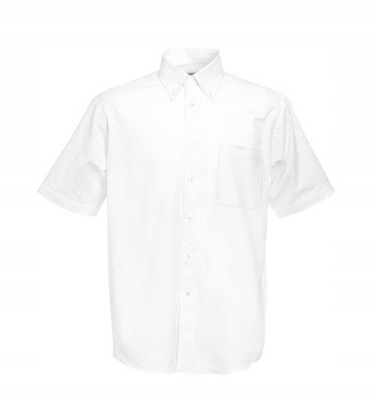 

Men Oxford Short Sleeve Shirt White XL