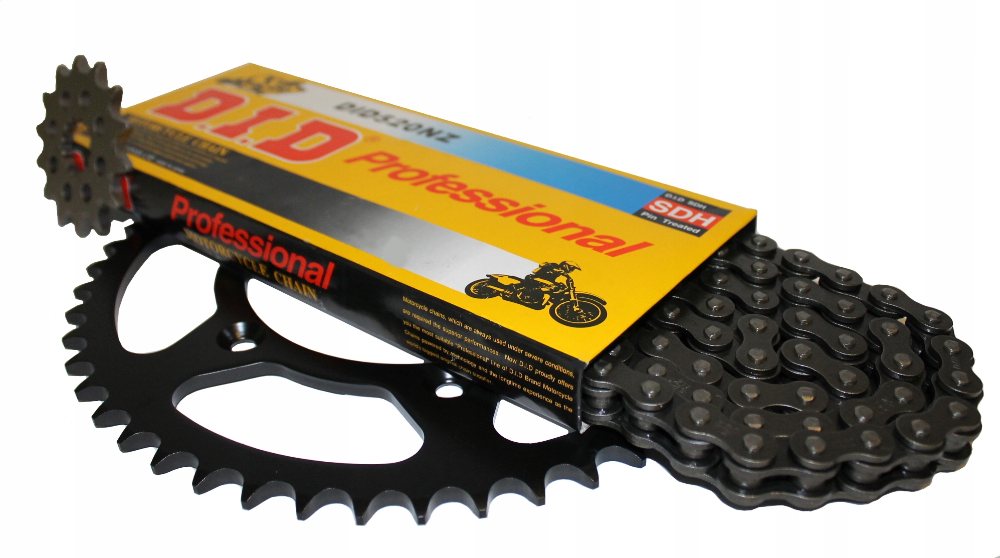 Řetěz ozubené kolo Yamaha Yz 125 97-98r Sup.Wzm.DiD