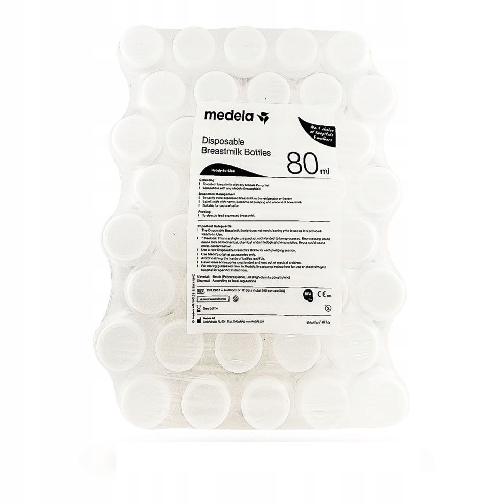 

Jednorazowe butelki do odciągania Medela 40x80ml