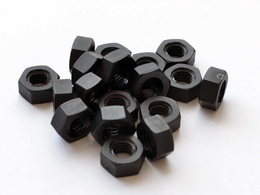 

Nakrętka Nakrętki czarna plastikowa PA6 M6 10szt.