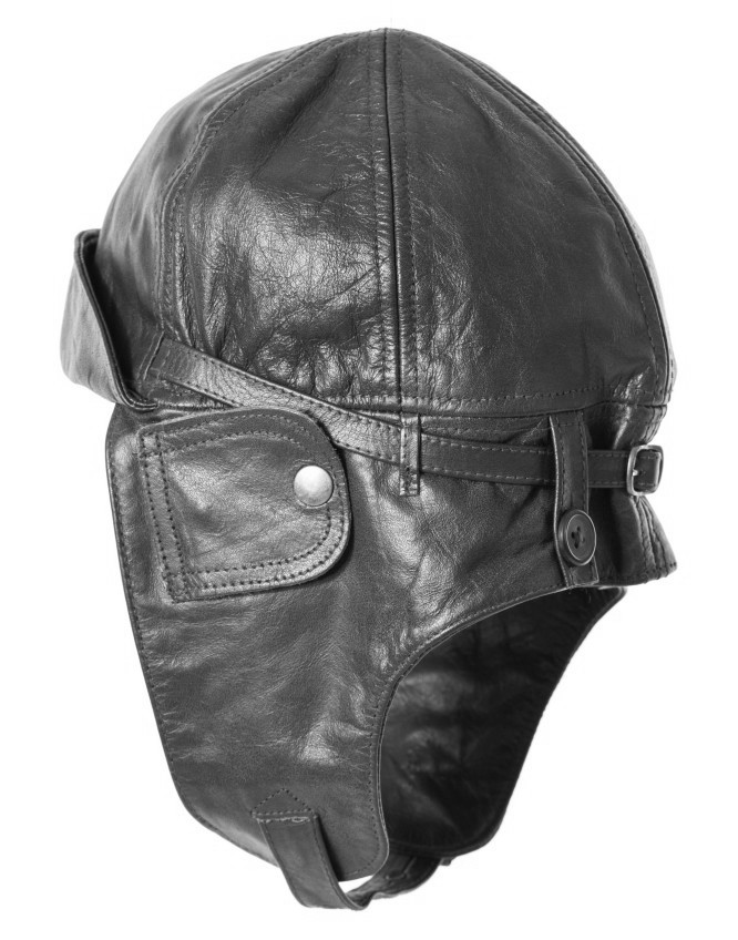 Czapka pilotka Aviator skora czarna Rozm L EAN 4046872153495