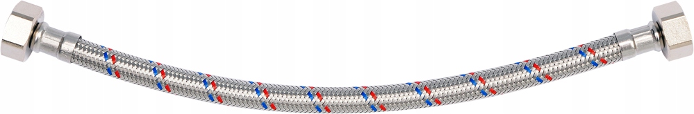 WĄŻ WĘŻYK ELASTYCZNY DO WODY F/F 1/2` 1/2` 300MM Gwint wylotowy 1/2