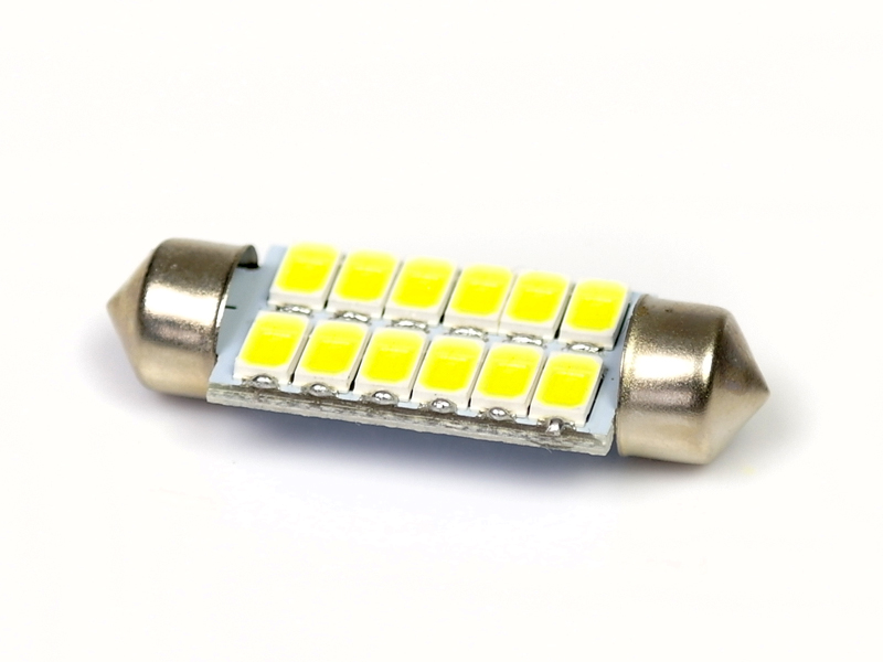 

Żarówka Led rurkowa 12 Smd 5630 C5W C10W 39 mm