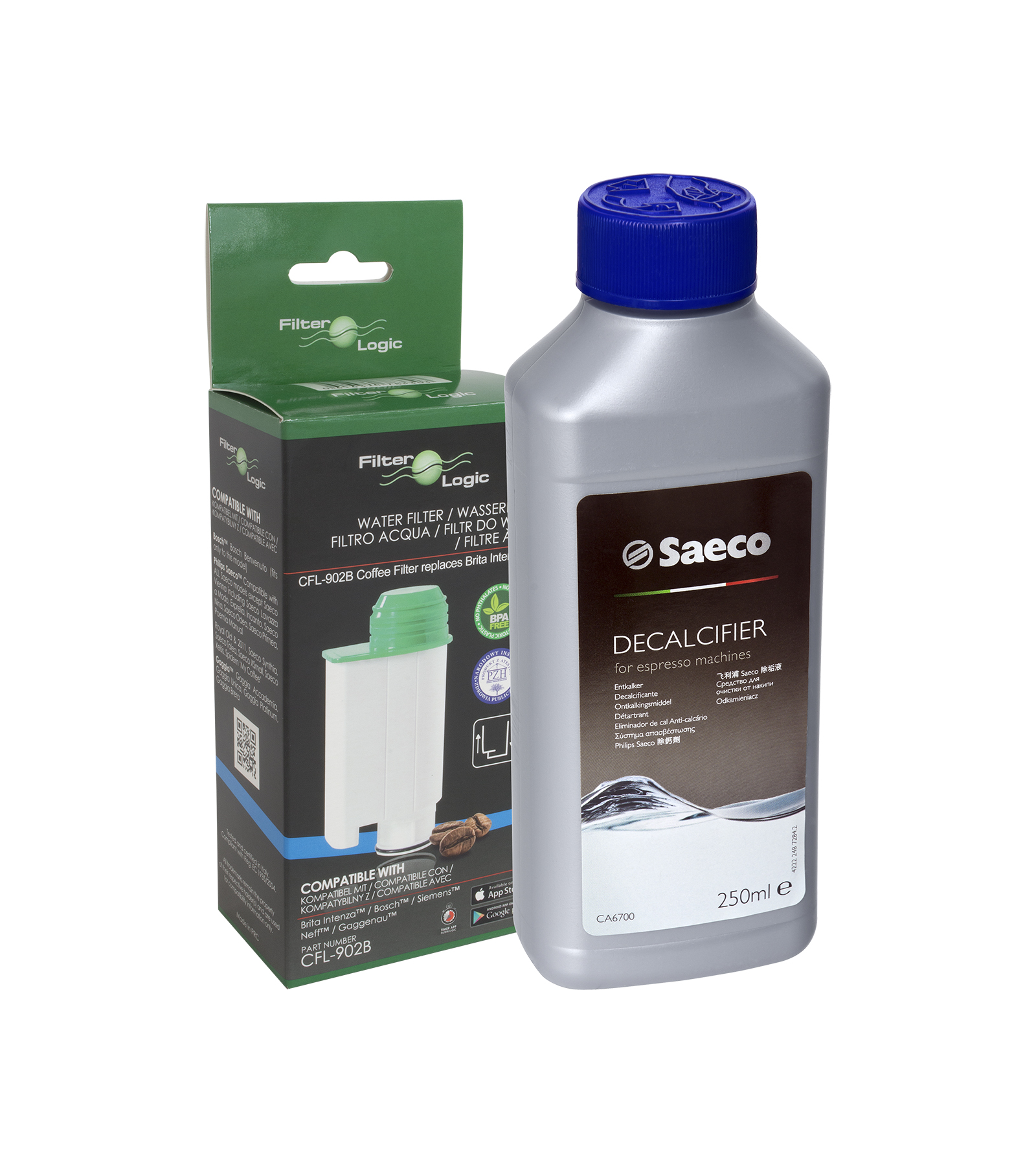 

Filtr wody Brita Intenza+ Odkamieniacz Saeco 250ml