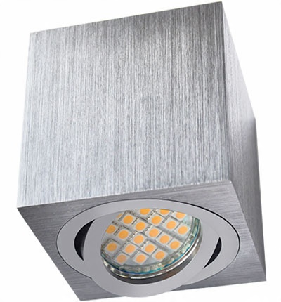 

Oprawa Natynkowa ruchoma GU10 do Led O37 srebrna