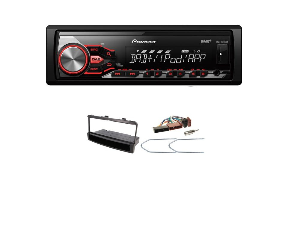 Autorádio Pioneer MVH-280DAB Ford Focus Mondeo Fiesta