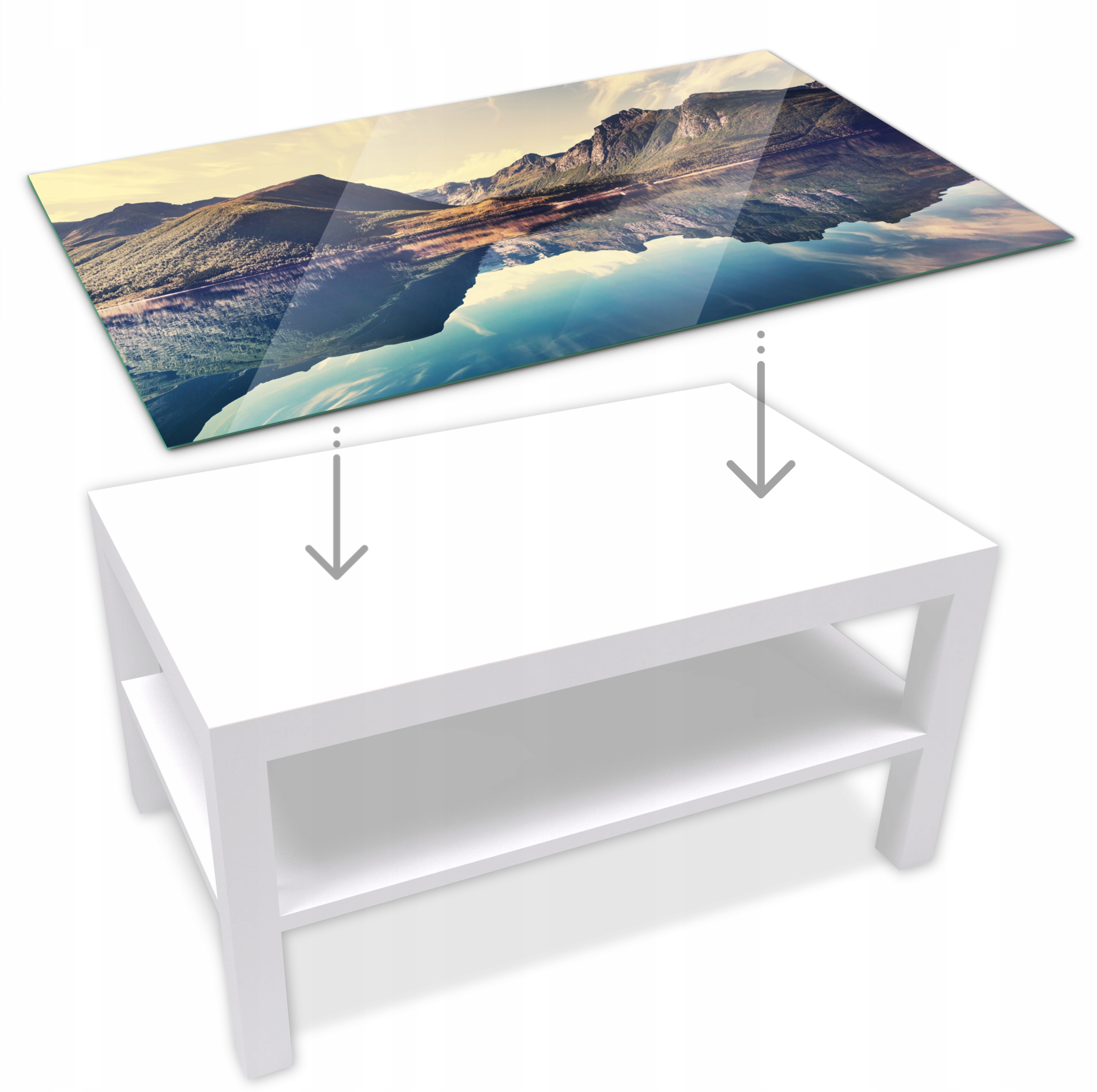 

Blat Ze Szkła Na Stolik Ikea Lack 90X55CM Modne