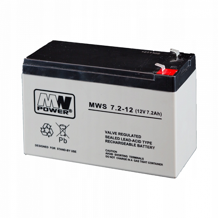 

Akumulator Mw Power Mws 7,2-12 (12V 7,2Ah) Agm