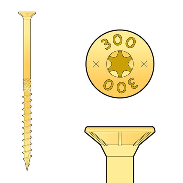 

Wkręty Ciesielskie Na Torx Do Drewna 6x80 200szt.