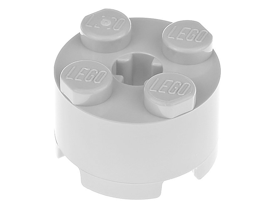 

Lego Klocek okrągły 2x2 3941 szary jasny