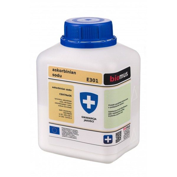 

Askorbinian sodu E301 czysty Witamina C 250g