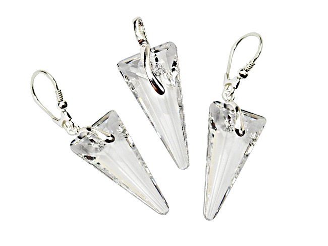 

Swarovski - Kolczyki I Wisiorek - Komplet Crystal
