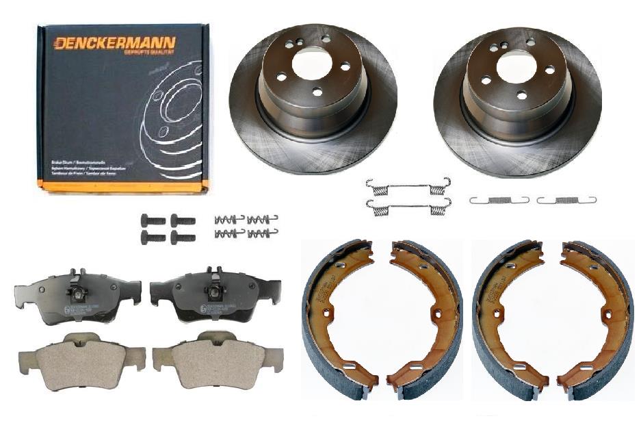 Kotouče Čelisti Mercedes E W211 S211 T211 Zadní Sada Plné 300 MM