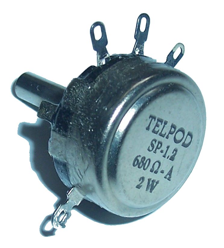 

Potencjometr Telpod SP-1.2 _ 680R 680 A 2W oś 25mm