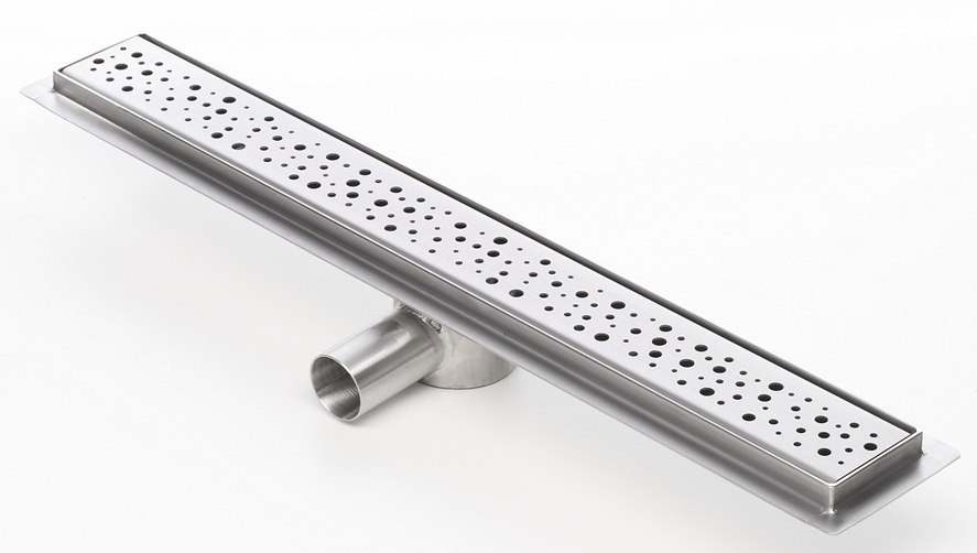 Kesmet lineárny odtok 80 cm sifón kovový. 10 vzorov