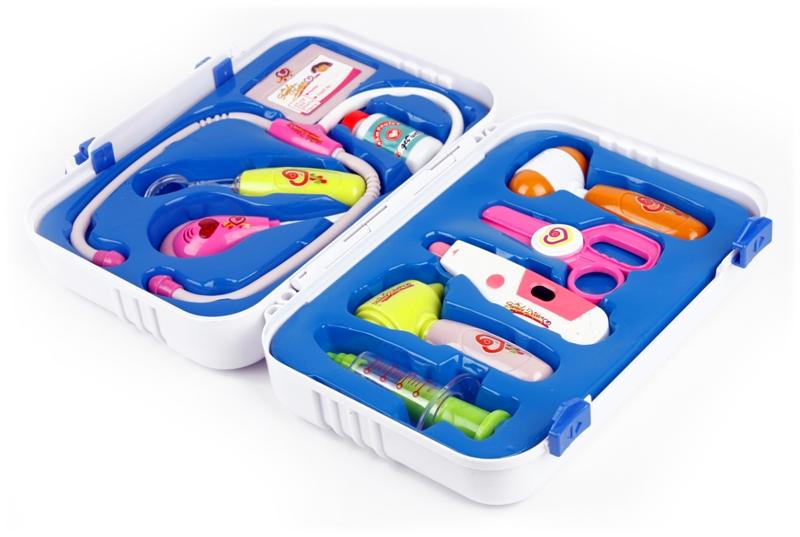 MAŁY LEKARZ ZESTAW LEKARSKI W WALIZCE DOKTOR Płeć Chłopcy Dziewczynki