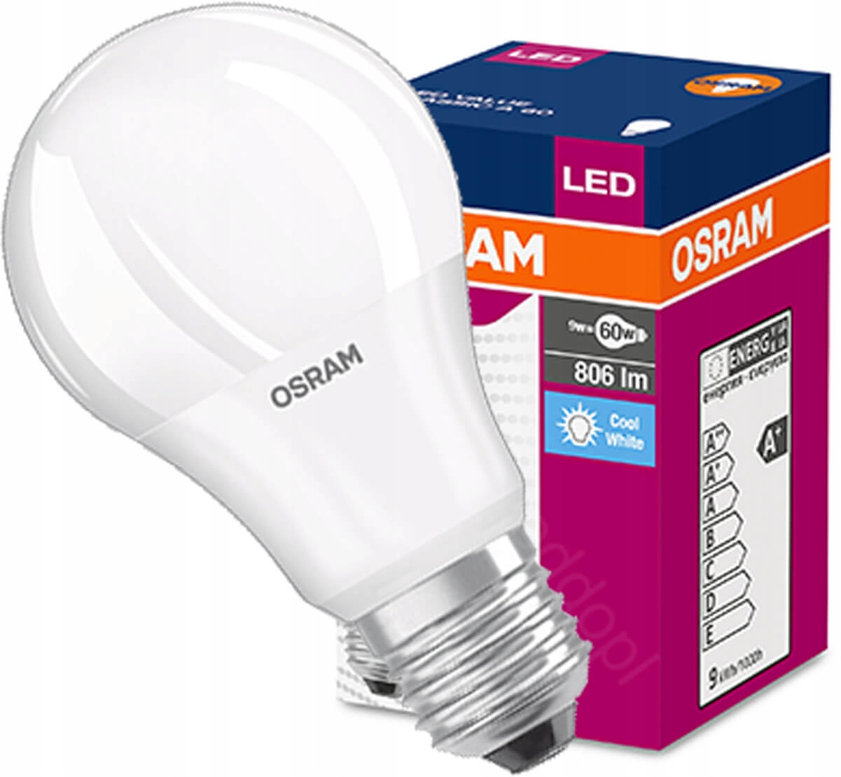 

Żarówka Led A60 E27 8,5W 60W 806lm Osram 4000K