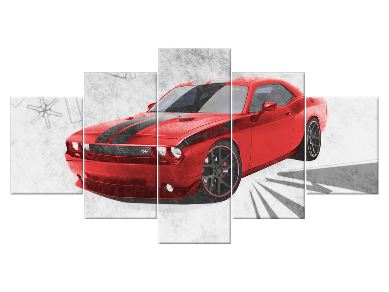 

Obraz Dodge Challenger Blacktop Motoryzacja 150x80