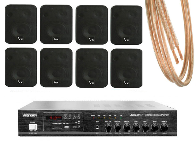 КОЛОНКИ НАСТЕННЫЕ+ УСИЛИТЕЛЬ USB РАДИОУЗЛА РАДИО