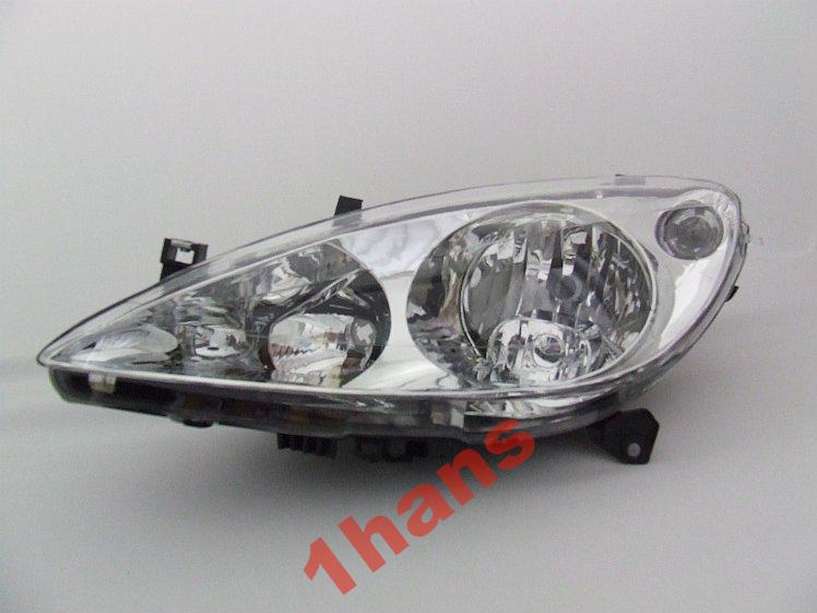 LAMPA REFLEKTOR PEUGEOT 307 2001-05 H7+H1 L/P NOWY Numer katalogowy części 1065.571009-E