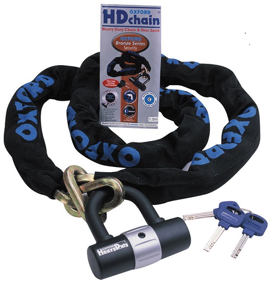 OXFORD THICK CHAIN WITH a PADLOCK HEAVY DUTY 1M OF157