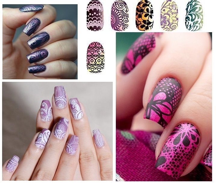 BLASZKI DO STEMPLI LAKIERY STEMPEL ZESTAW Q10 Marka Finess