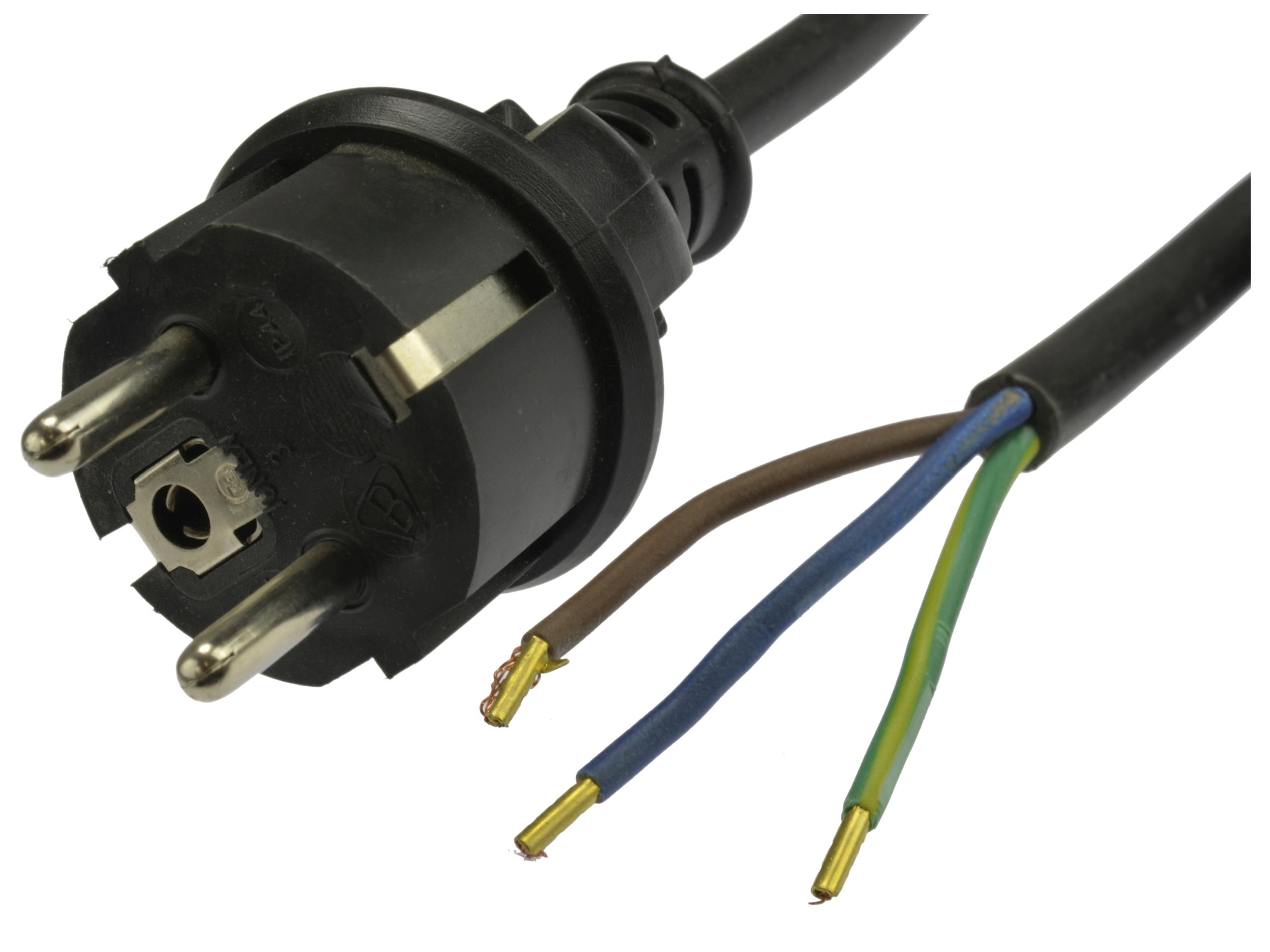 

Przewód kabel z wtyczką prostą Spz czarny 3x1,5 3m