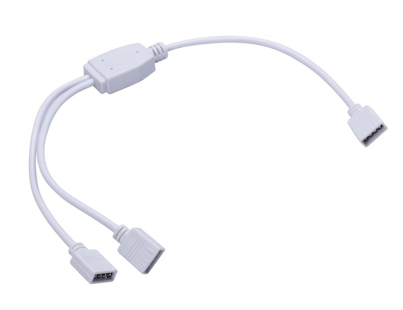 

Rozdzielacz Rgb rozgałęźnik na 2 taśmy Led złączka