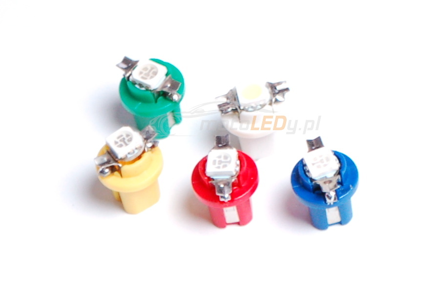 

B8.4 biała żarówka Led 0,2W, Bx8,4 12V 20lm