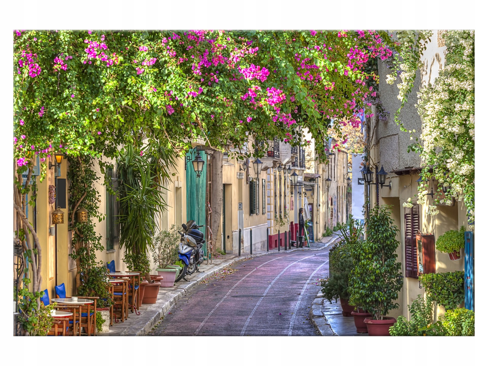 

Obraz Domy w dzielnicy Plaka 60x40 grecja plaka