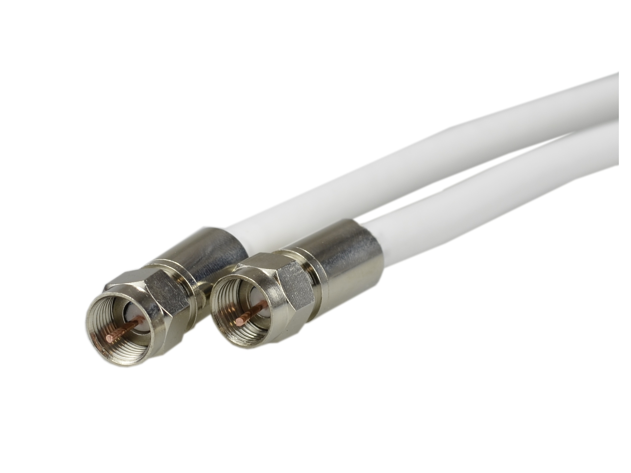 

Kabel antenowy Sat 2x wtyk F potrójny ekran 1,5m