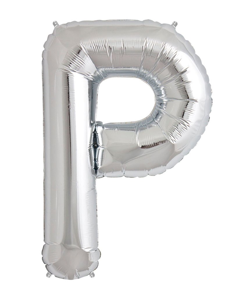 

Balon w Kształcie Litery Liter Złote Srebrne Hel P