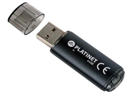 

Pendrive Aluminium Usb 64GB Platinet X-depo +smycz